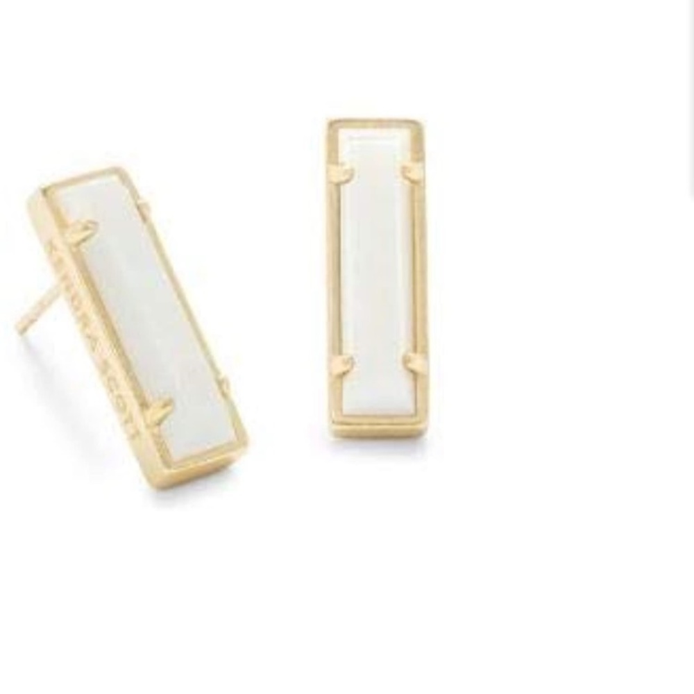 Kendra Scott  ‘Lady’ Earring Gold/MOP - Picture 2 of 5